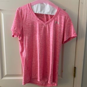 Hot pink work out tee